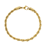 5MM ROPE BRACELET - GOLD