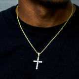 GOLD CROSS PENDANT WITH CHAIN