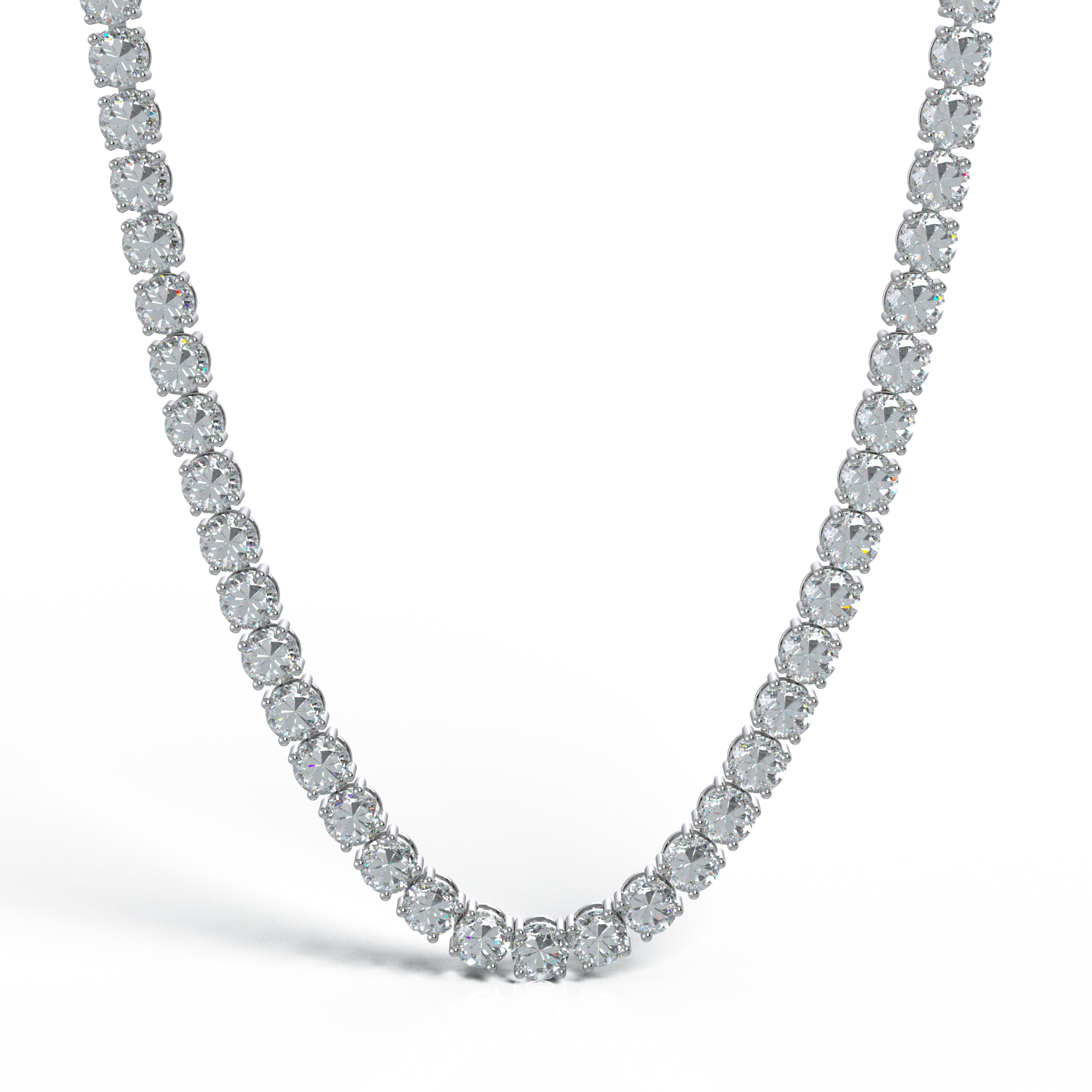 5MM TENNIS CHAIN - WHITE GOLD – Buccisimo